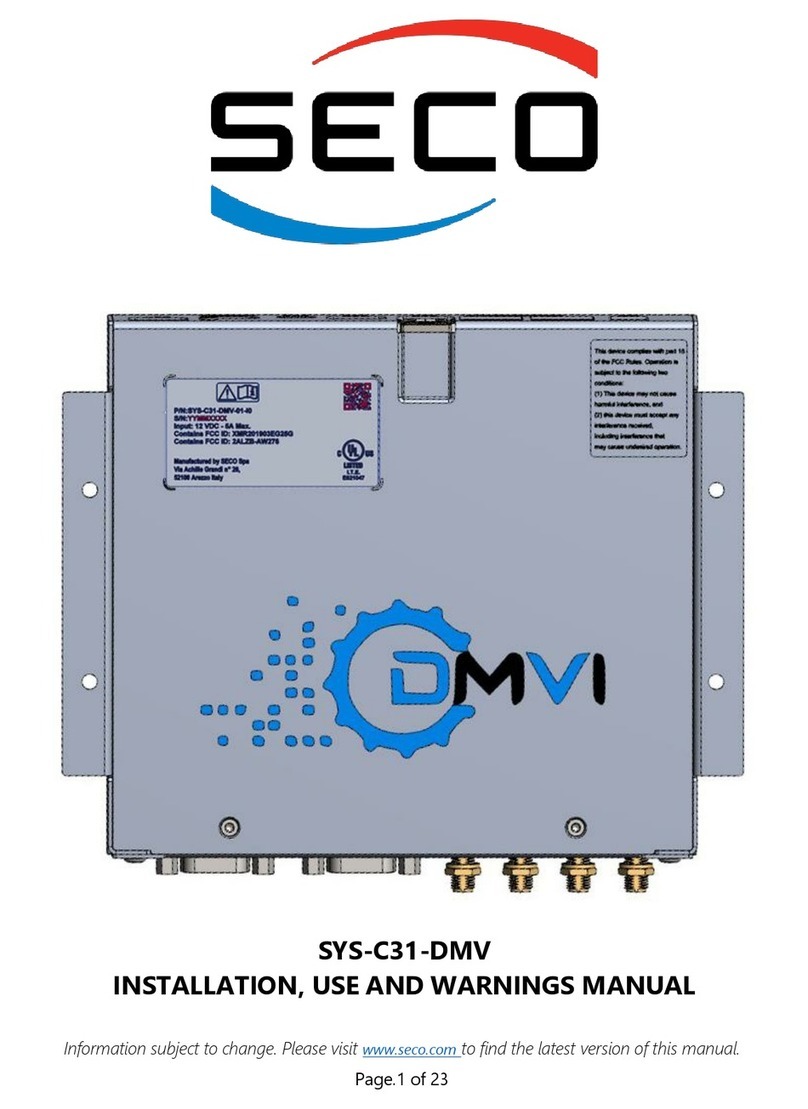 Seco SYS-C31-DMV Instructions for use