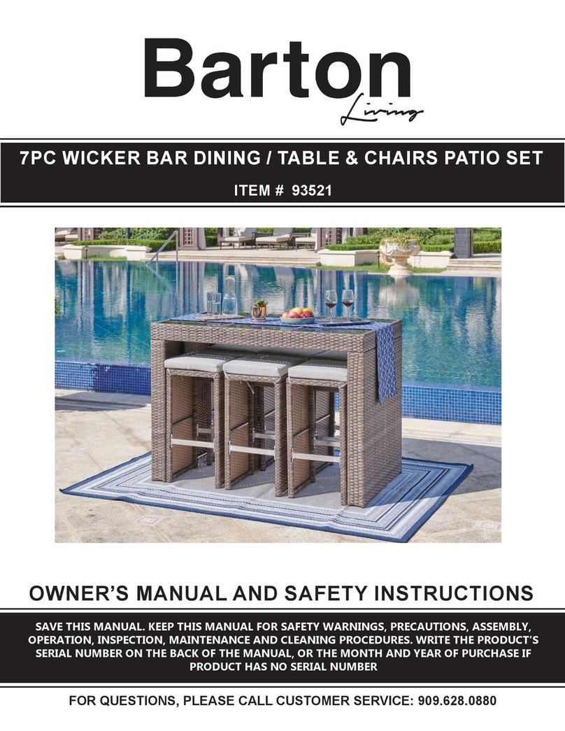 Barton 93521 Owner's manual and safety instructions