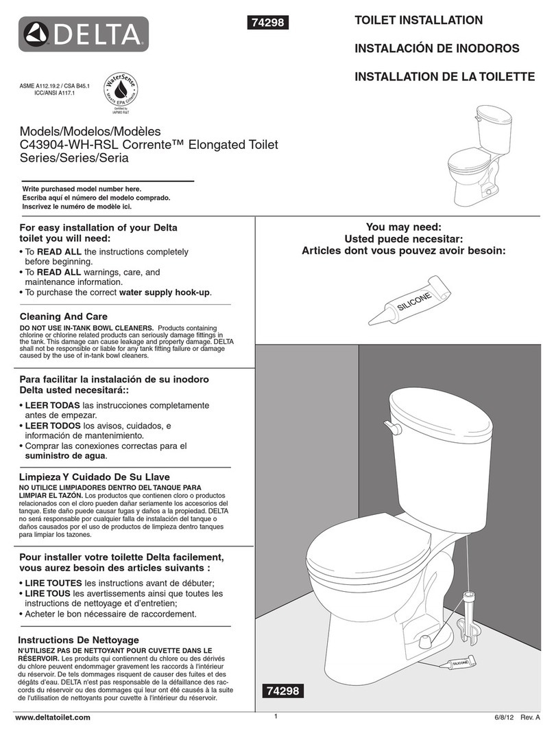 Delta Corrente C43904-WH-RSL User manual
