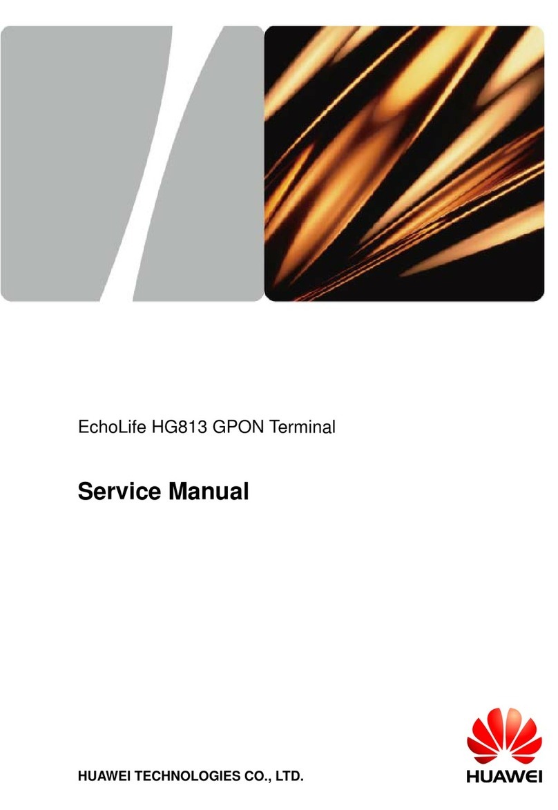 Huawei EchoLife HG813 Service manual