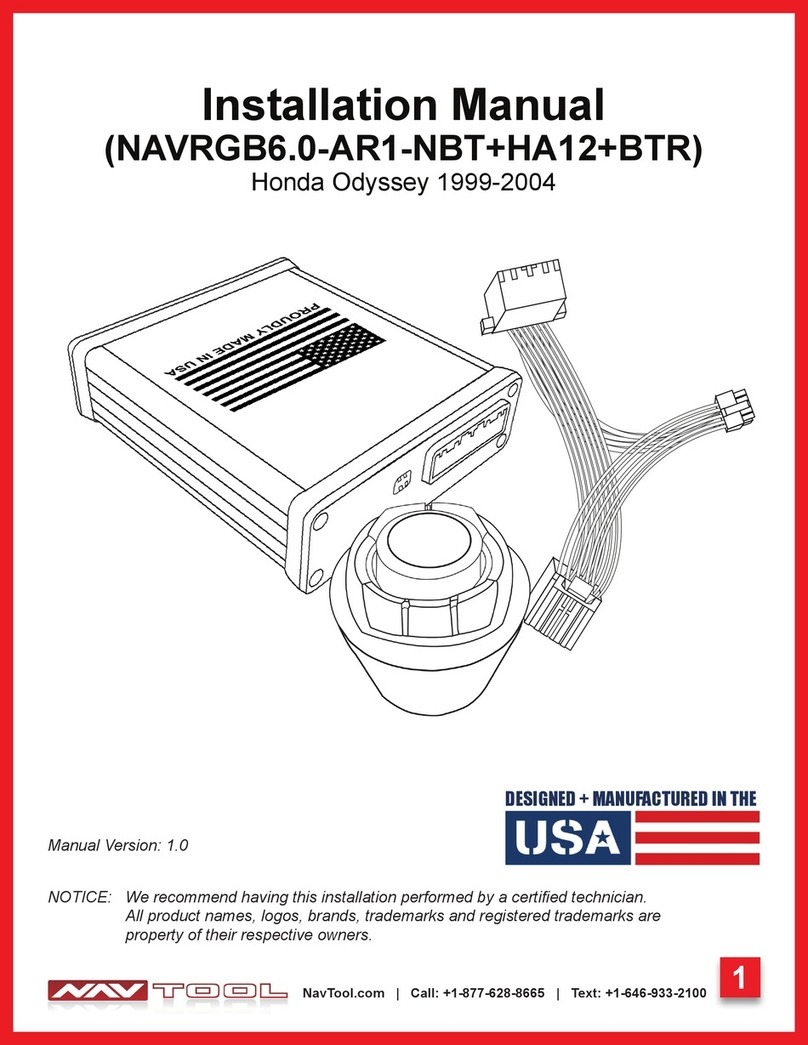 NAV TOOL NAVRGB6.0-AR1-NBT+HA12+BTR installation manual