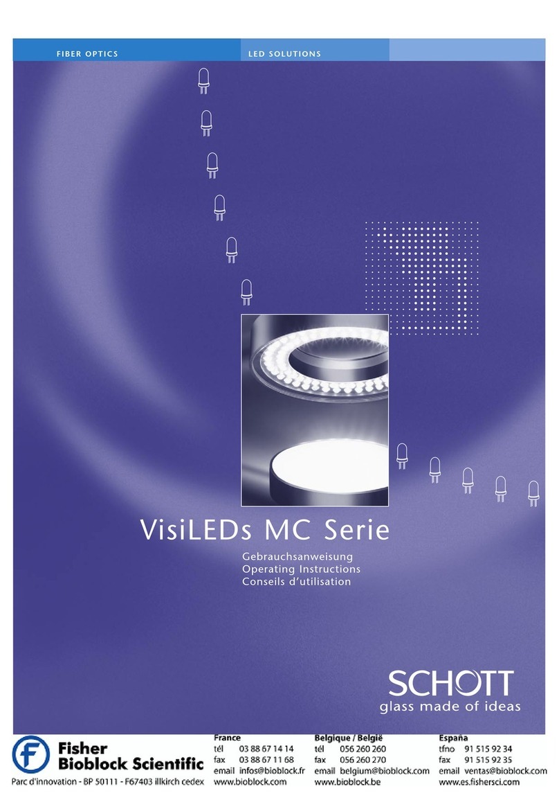 SCHOTT VisiLEDs MC Series operating instructions