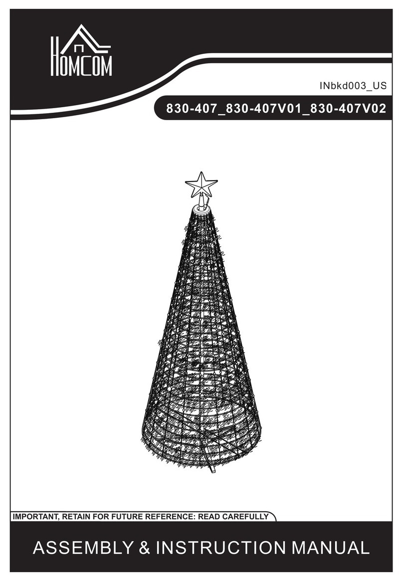 HOMCOM 830-407 Assembly & instruction manual