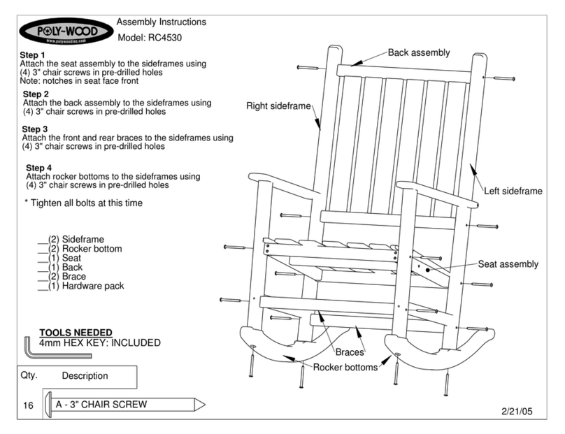 Polywood RC4530 Assembly instructions
