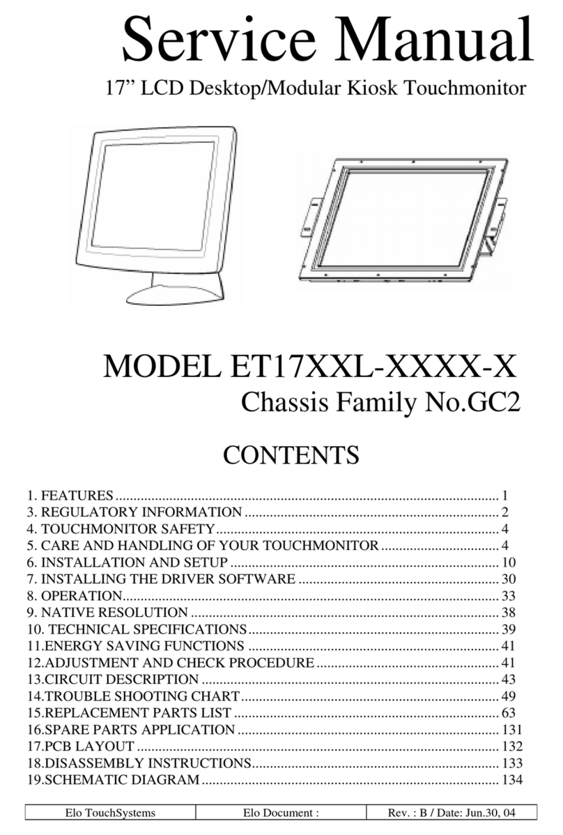 Elo TouchSystems ET17 XXL Series User manual