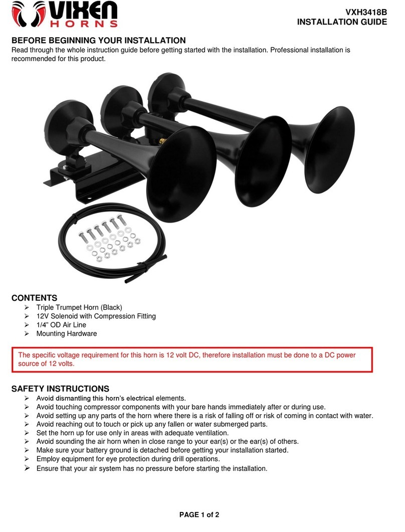 Vixen Horns VXH3418B installation guide