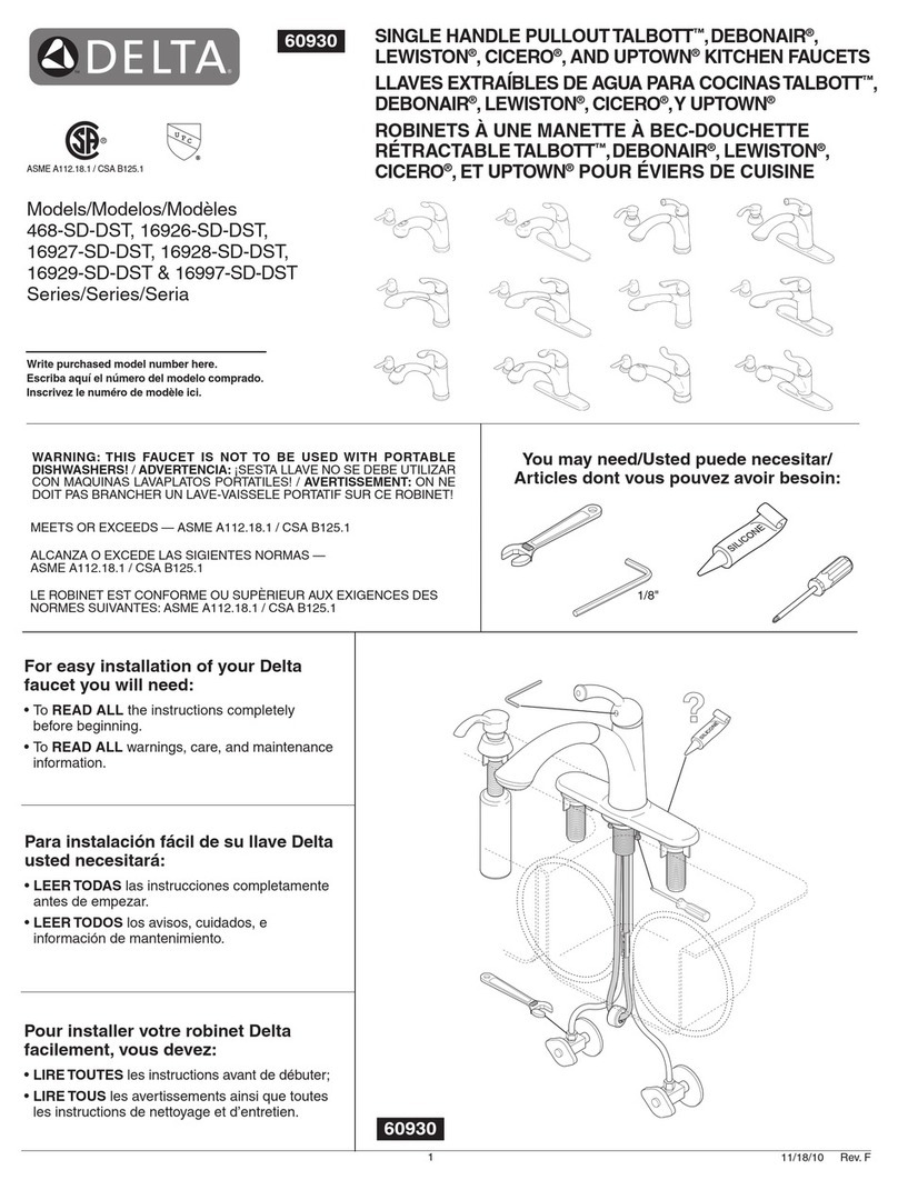 Delta TALBOTT User manual