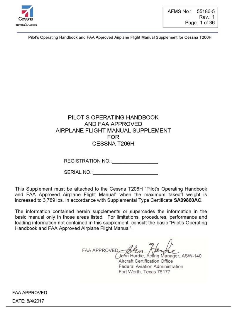 Cessna T206H Pilot operating handbook