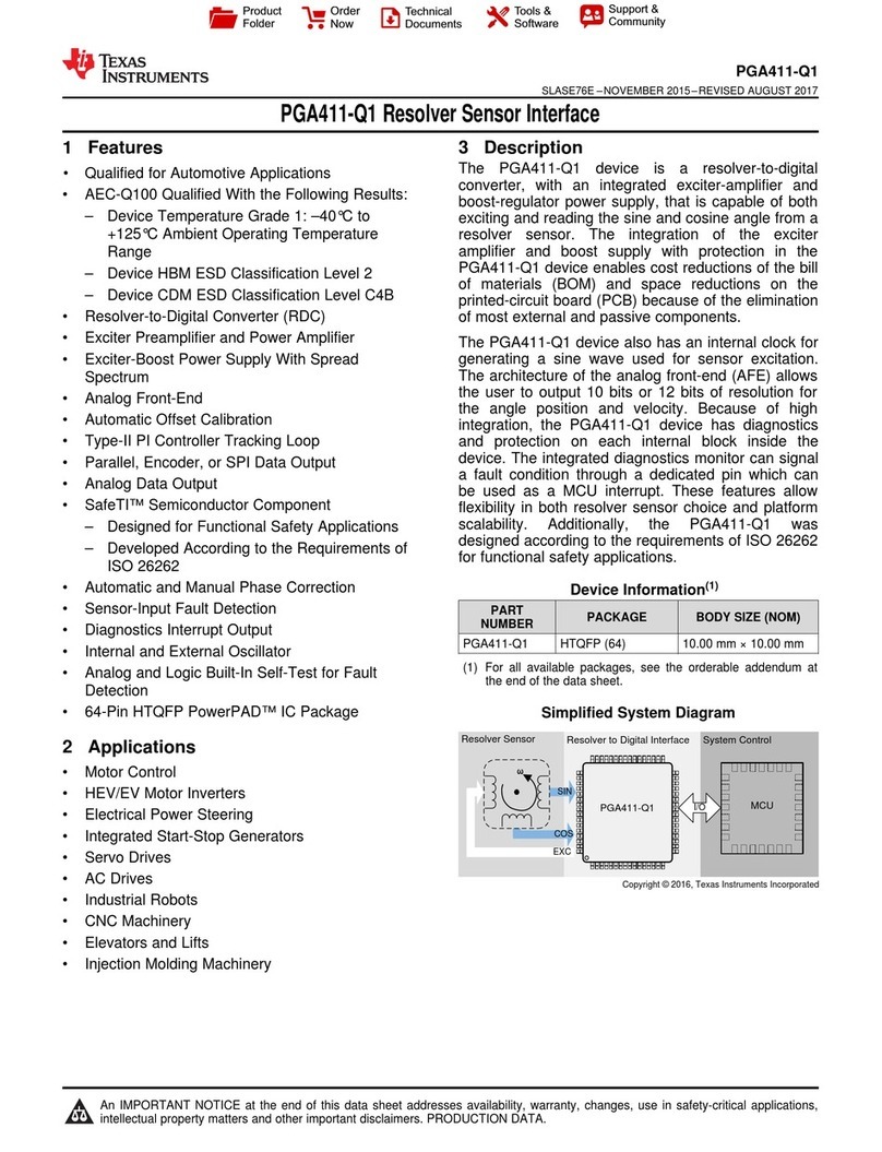 Texas Instruments PGA411-Q1 EVM User manual