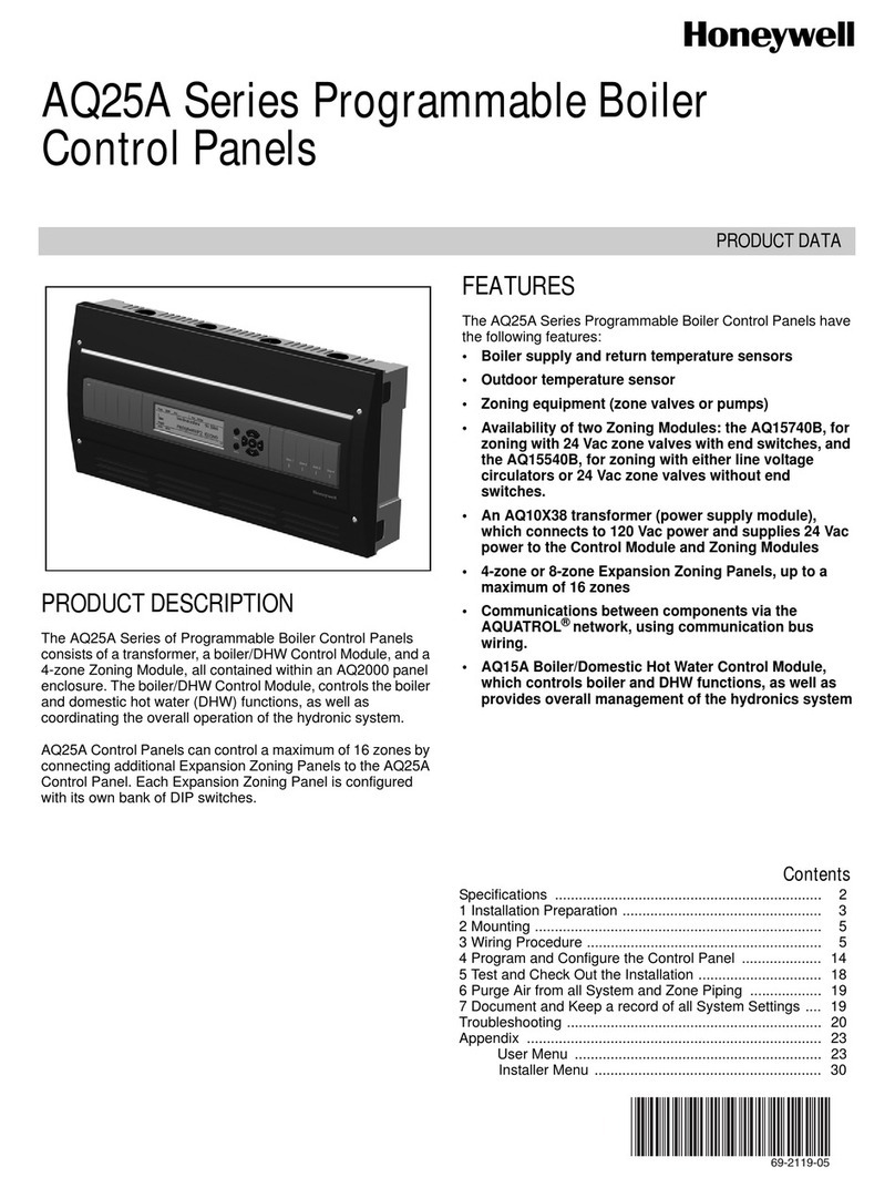 Honeywell AQ25A Series User manual
