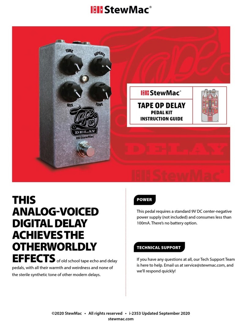 StewMac TAPE OP DELAY Instruction guide