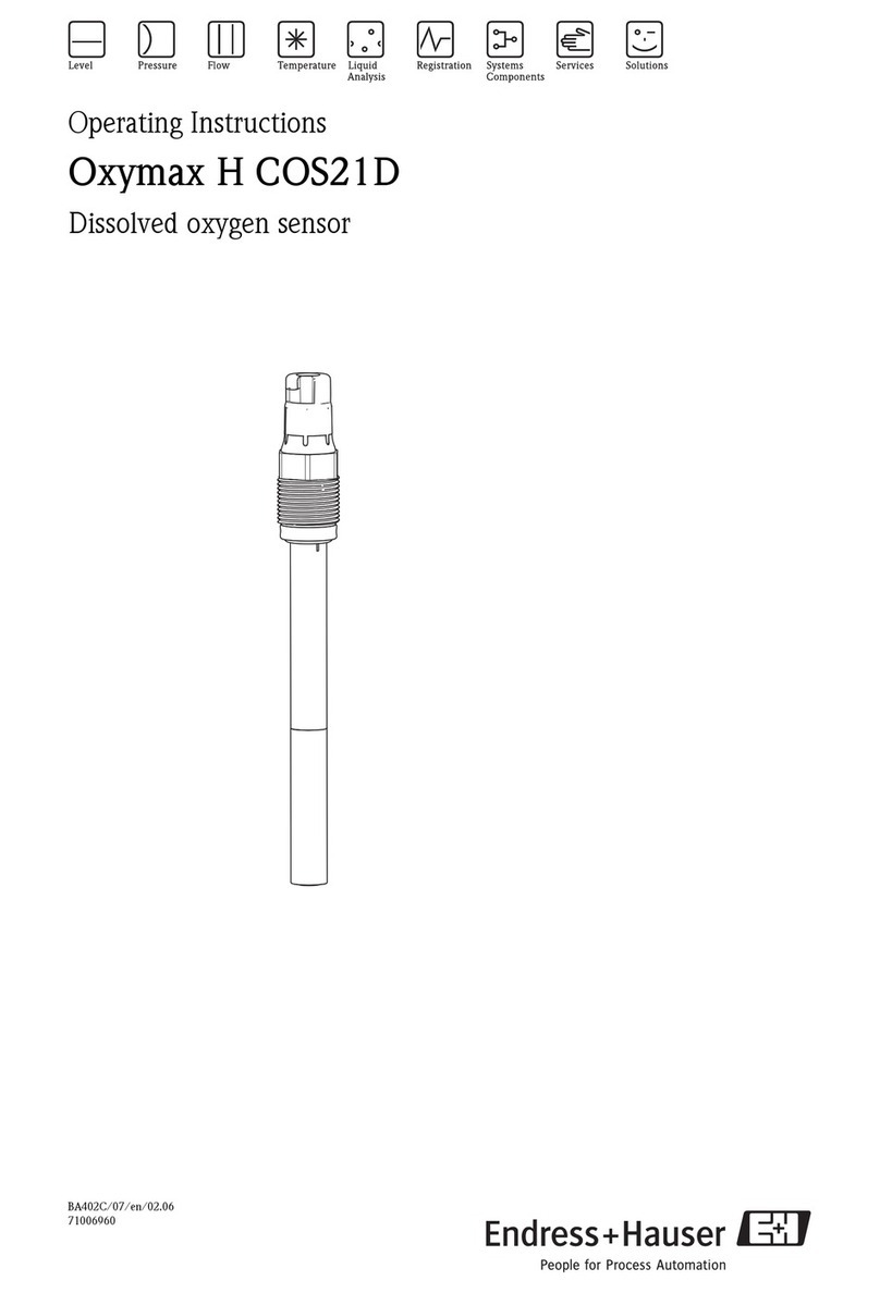 Endress+Hauser Oxymax H COS21D operating instructions