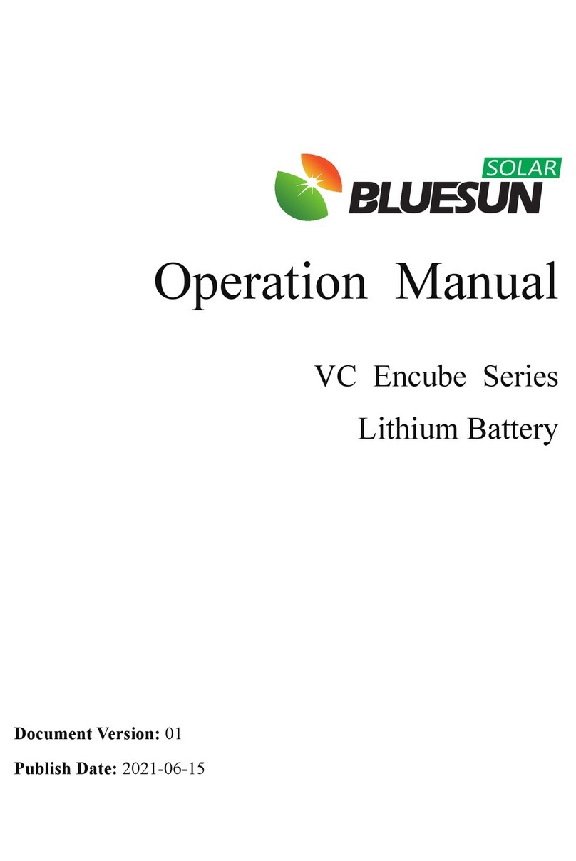 BlueSun VC Encube Series Operation manual