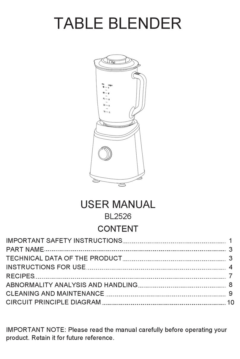 Midea BL2526 User manual