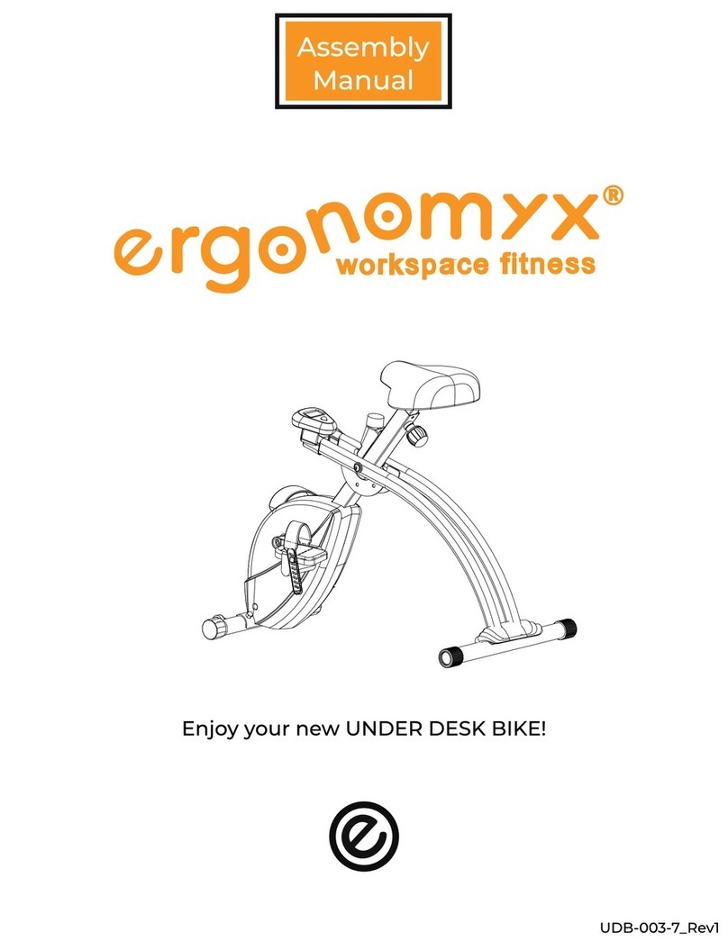 Ergonomyx UNDER DESK BIKE Assembly manual