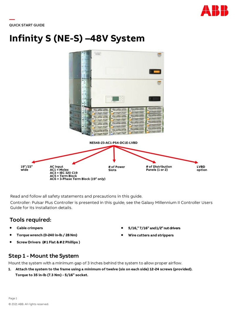 ABB Infinity S quick start guide