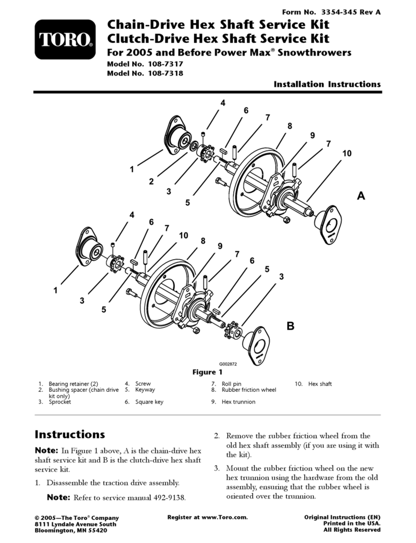 Toro 108-7317 installation instructions