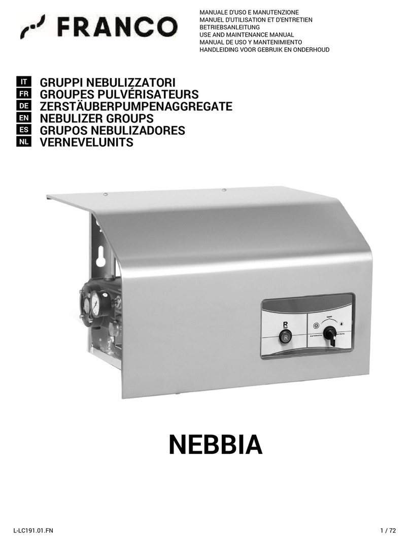 FRANCO NEBBIA Use and maintenance manual