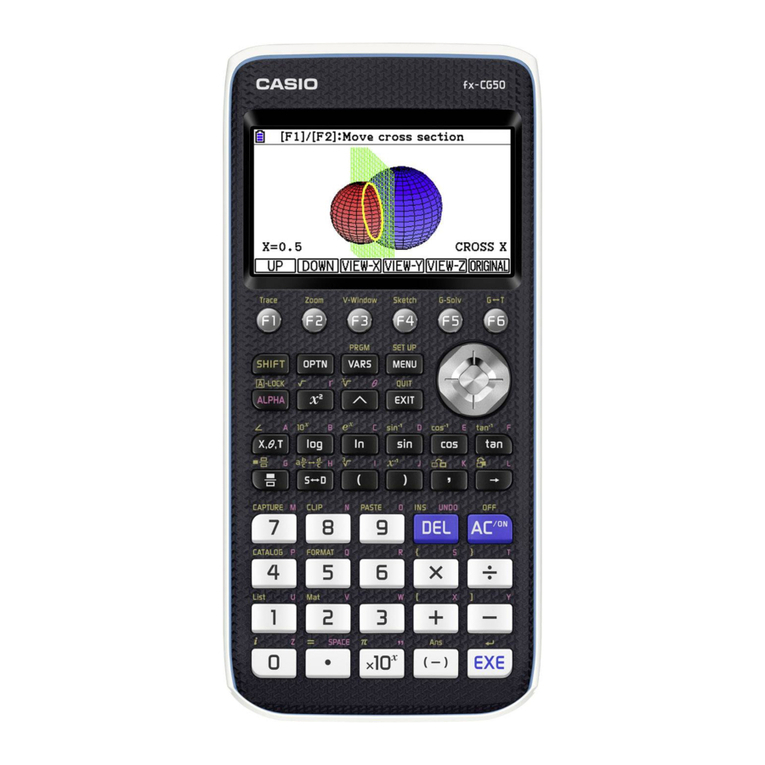 Casio fx-CG50 User manual