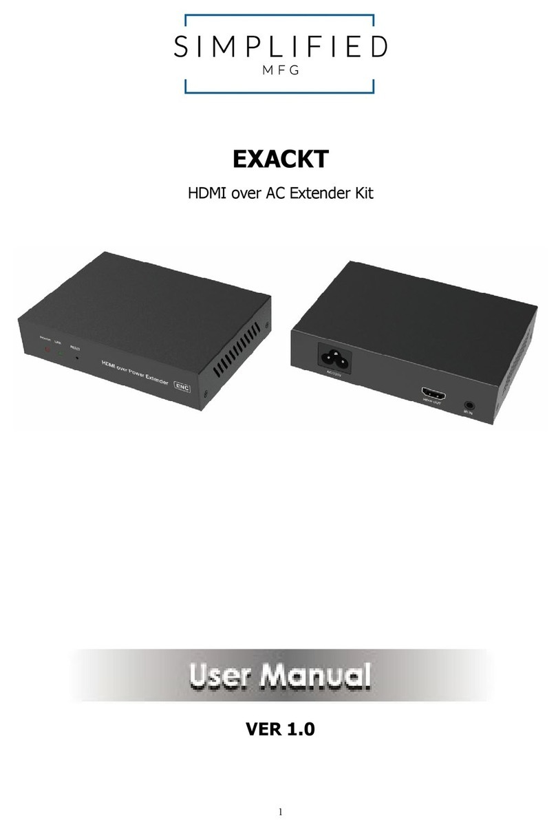 Simplified MFG EXACKT User manual