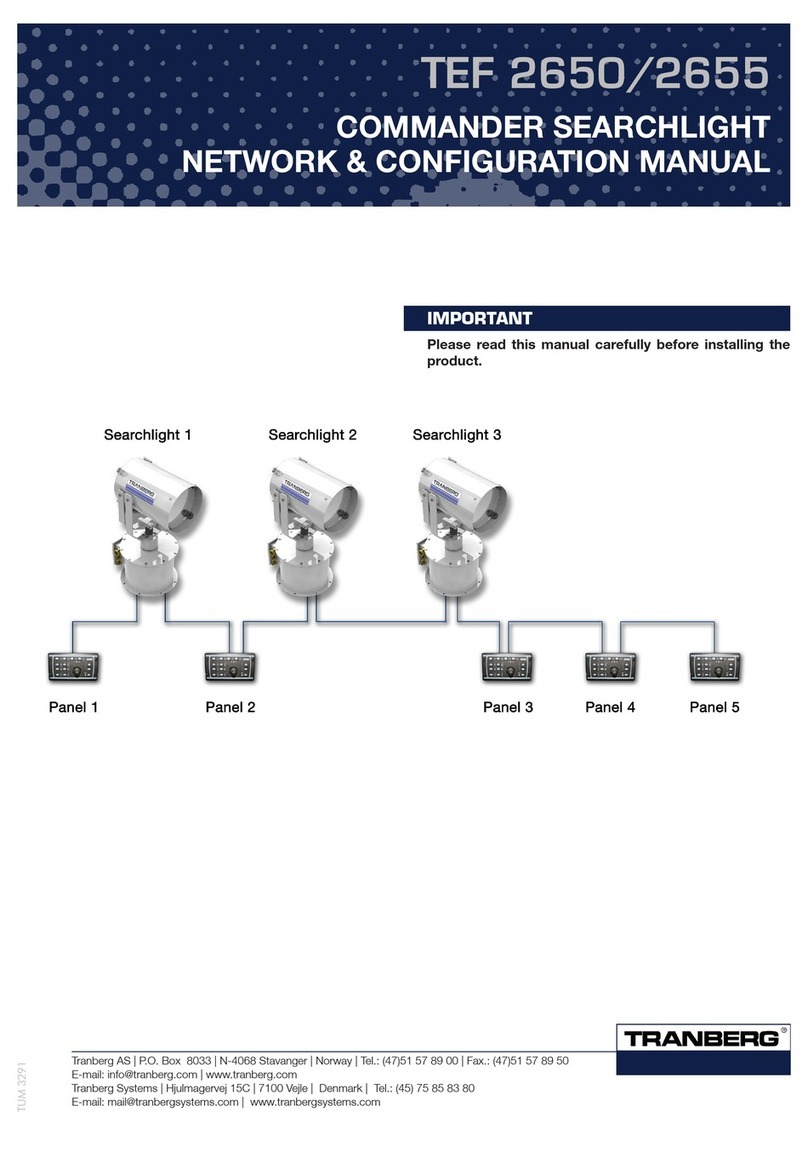 Tranberg TEF 2650 Configuration manual