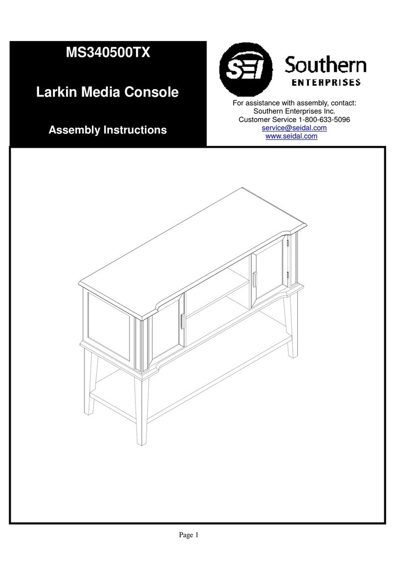 Southern Enterprises Larkin MS340500TX Assembly instructions