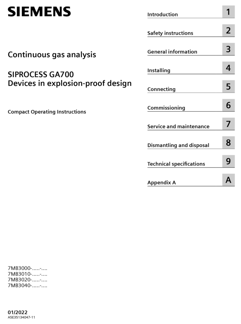 Siemens SIPROCESS GA700 Administrator guide