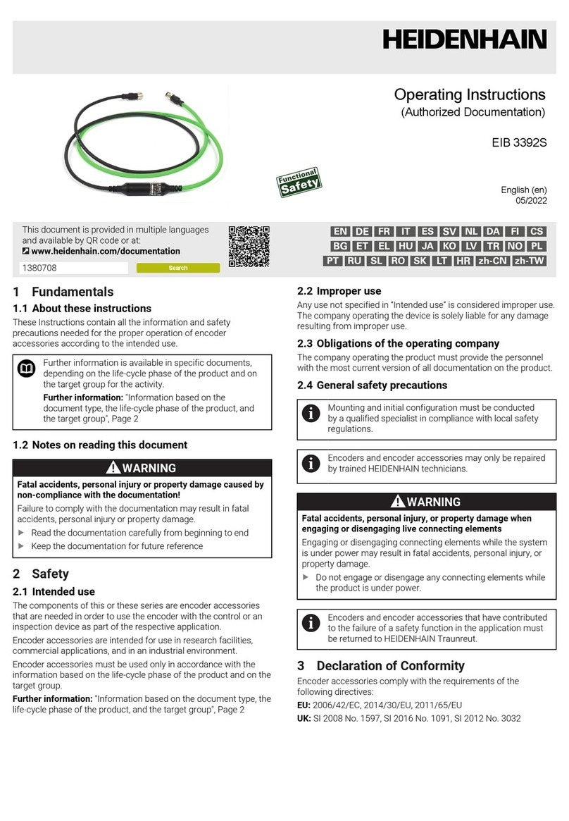 HEIDENHAIN EIB 3392S operating instructions