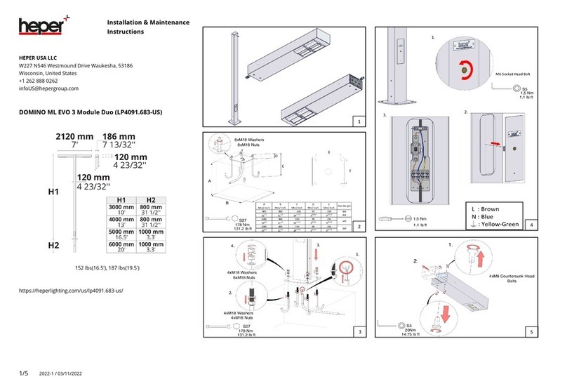 HEPER DOMINO ML EVO 3 Module Duo Installation and operating instructions