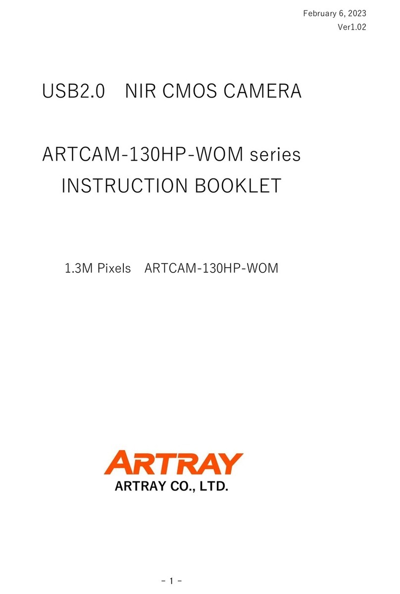 ARTRAY ARTCAM-130HP-WOM Series User manual