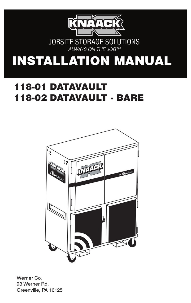 Knaack 118-01 installation manual