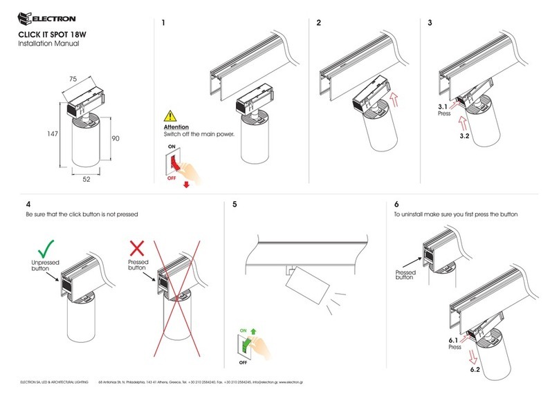 Electron CLICK IT SPOT 18W installation manual