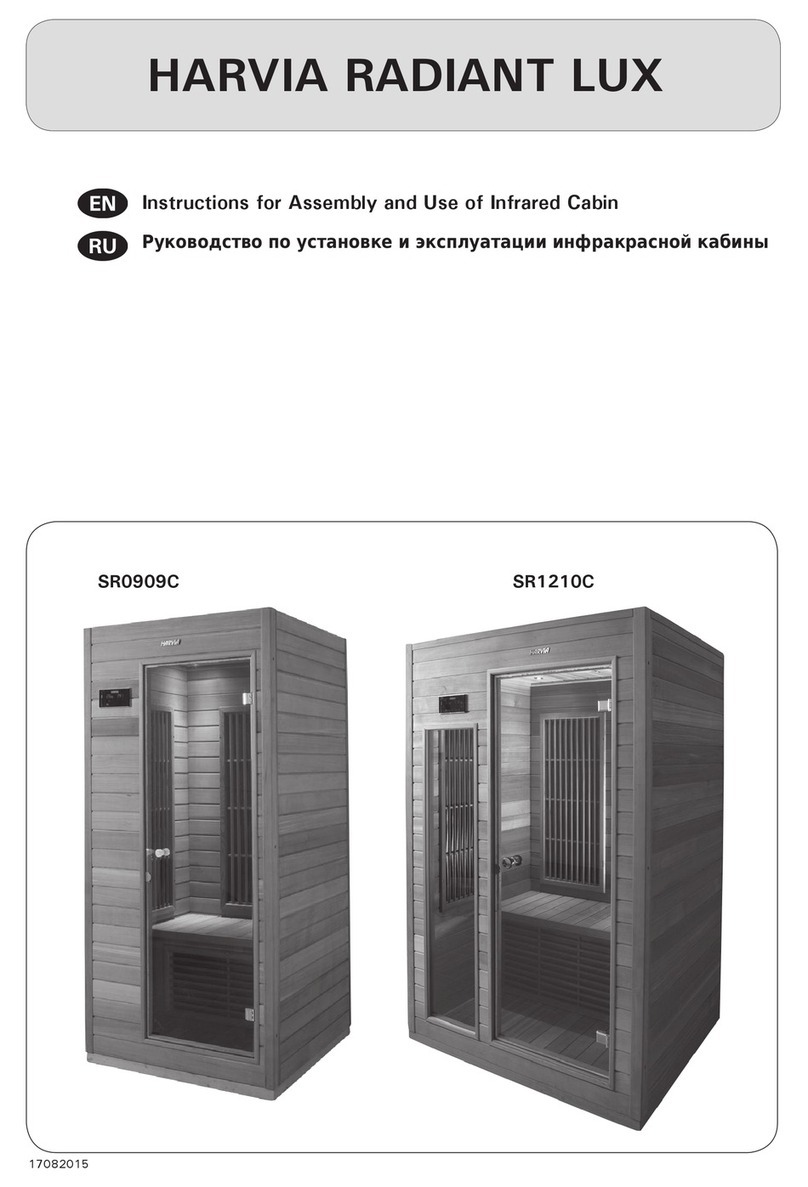 Harvia RADIANT LUX SR0909C Operator's manual