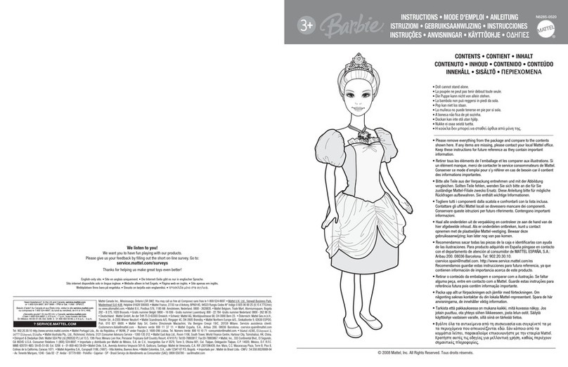 Mattel Barbie N6285-0520 instructions