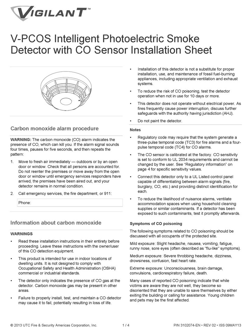 Vigilant V-PCOS Installation sheet