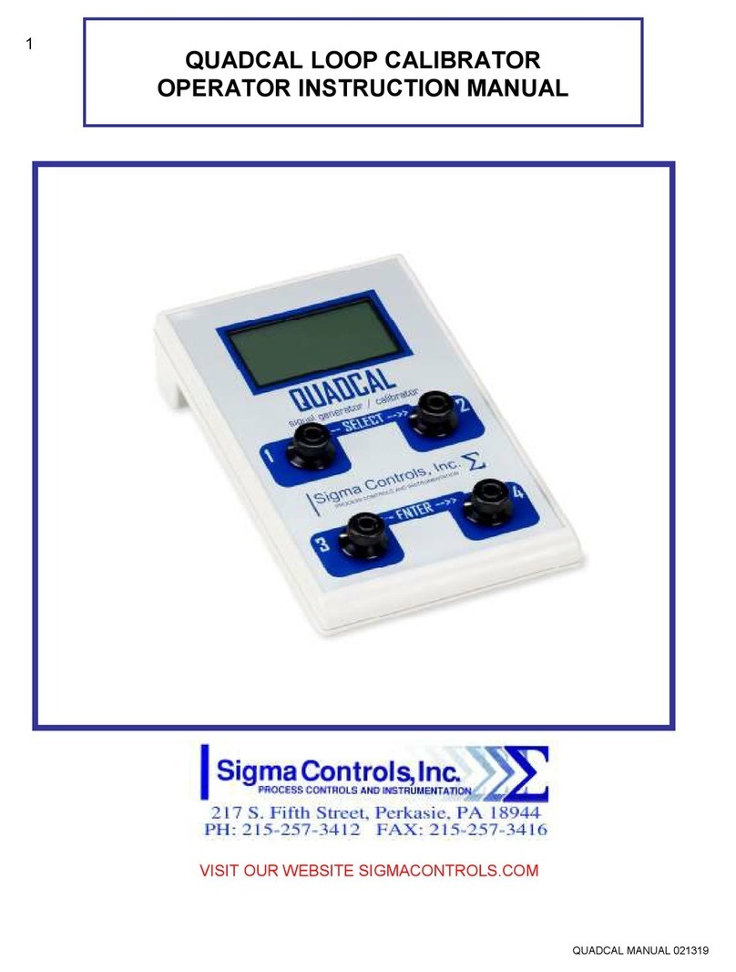 Sigma Controls QUADCAL Assembly instructions