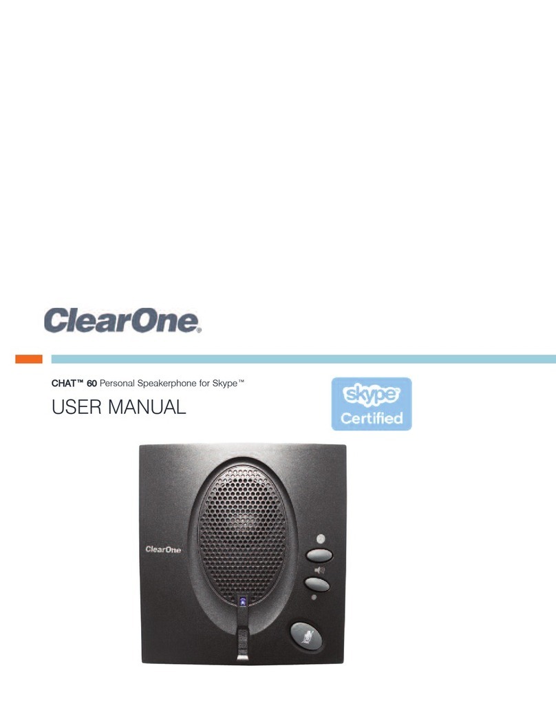 Clear One CHAT 60 user manual