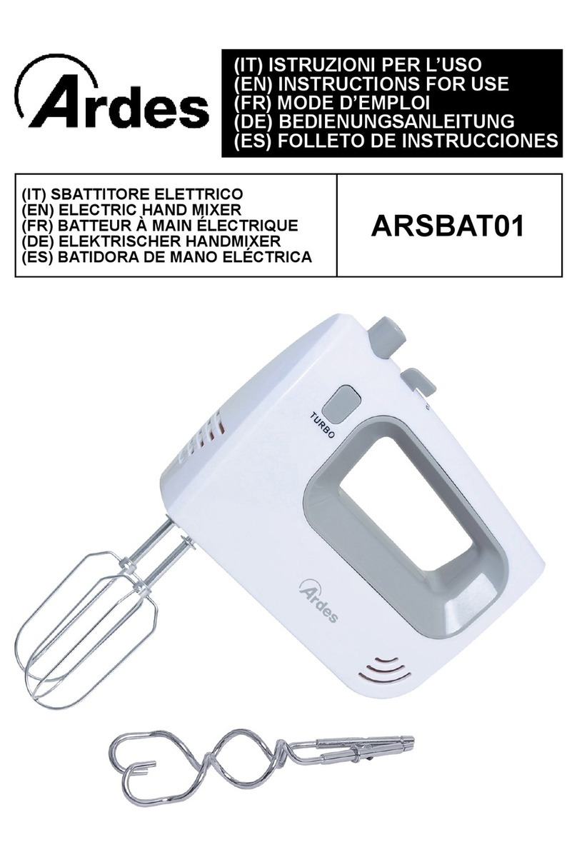 ARDES ARSBAT01 Instructions for use