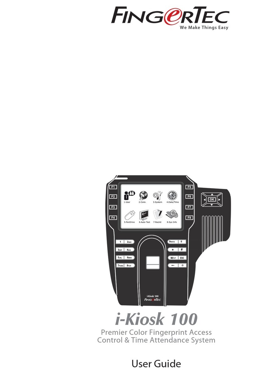 FingerTec i-Kiosk 100 user guide