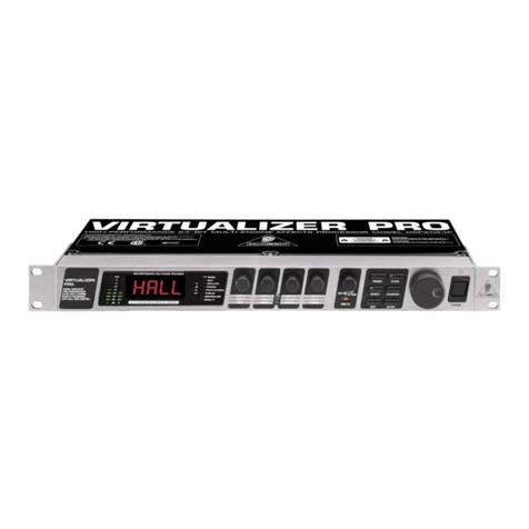 Behringer Virtualizer Pro DSP2024P User manual Behringer Virtualizer Pro DSP2024P User manual