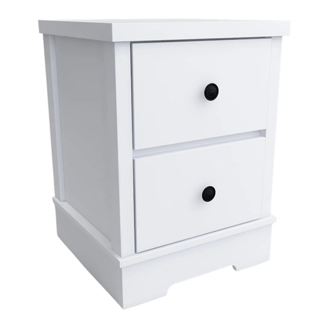 eliving FURNITURE COCO CCO-BT45-WHT Assembly instruction