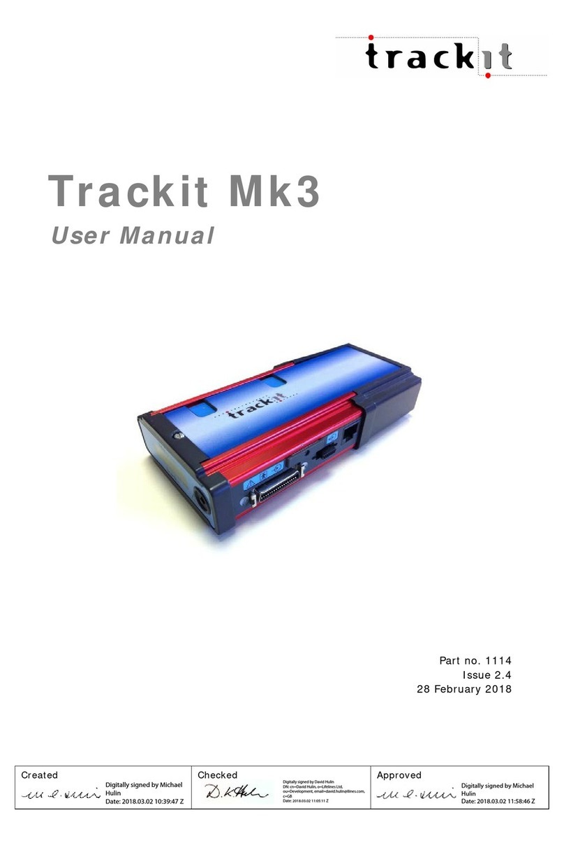 Lifelines trackit Mk3 User manual