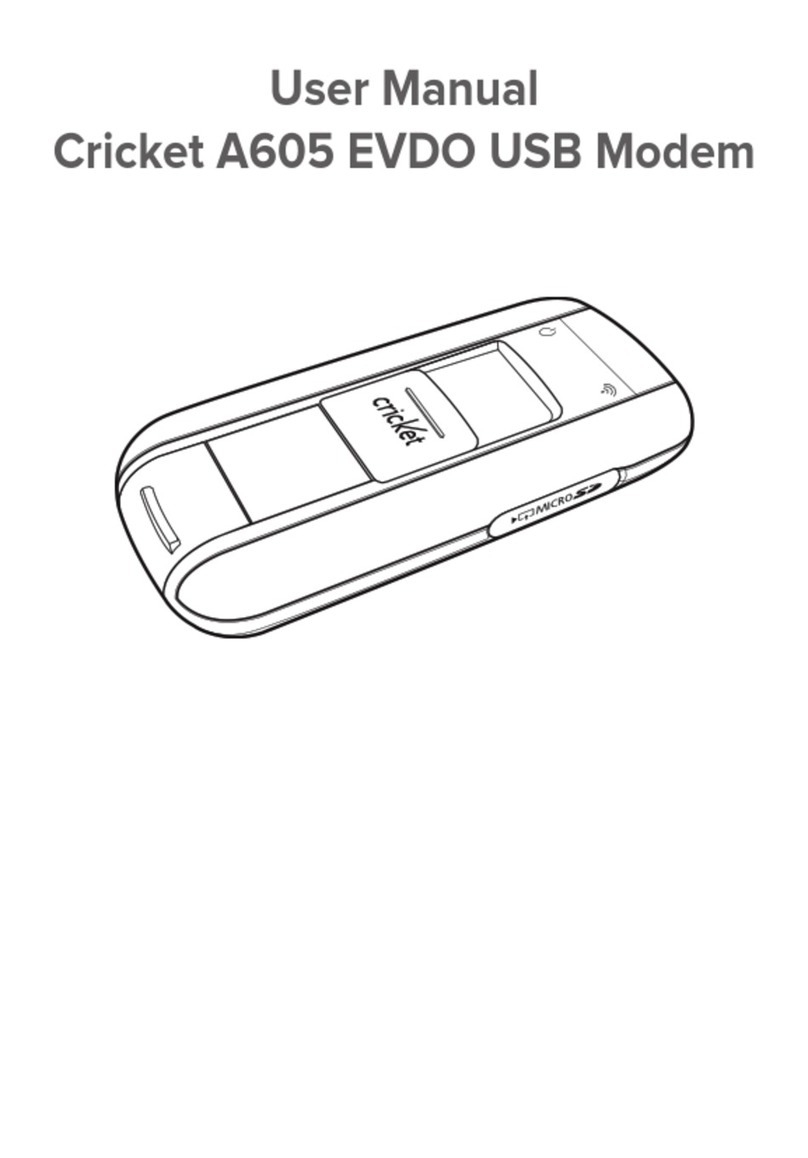 Cricket A605 EVDO user manual Cricket A605 EVDO user manual