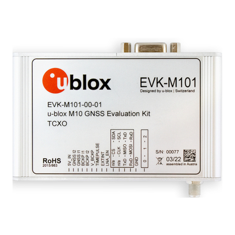 Ublox EVK-M101 User manual