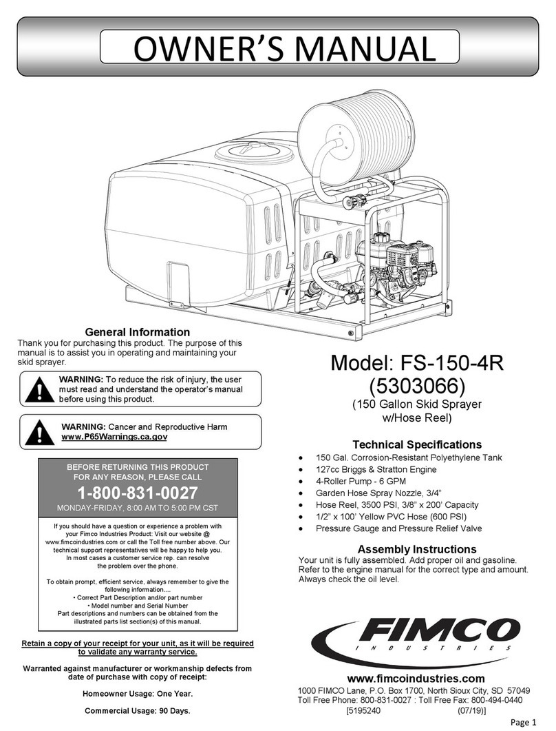 Fimco FS-150-4R owner's manual