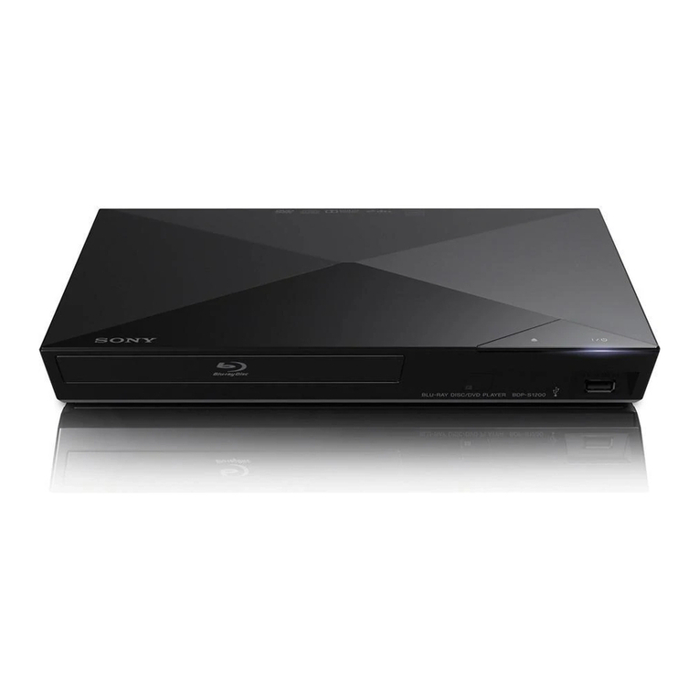 Sony BDP-S1200 User manual