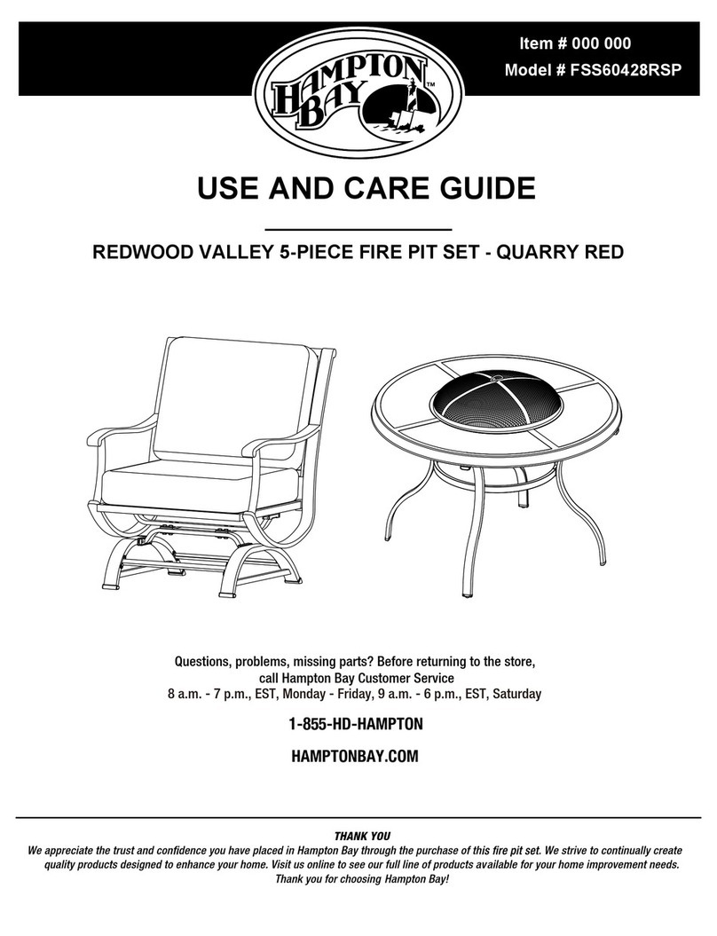 HAMPTON BAY REDWOOD VALLEY FSS60428RSP Use and care guide HAMPTON BAY REDWOOD VALLEY FSS60428RSP Use and care guide