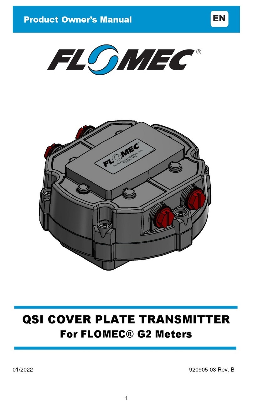 Flomec QSI Product owners manual