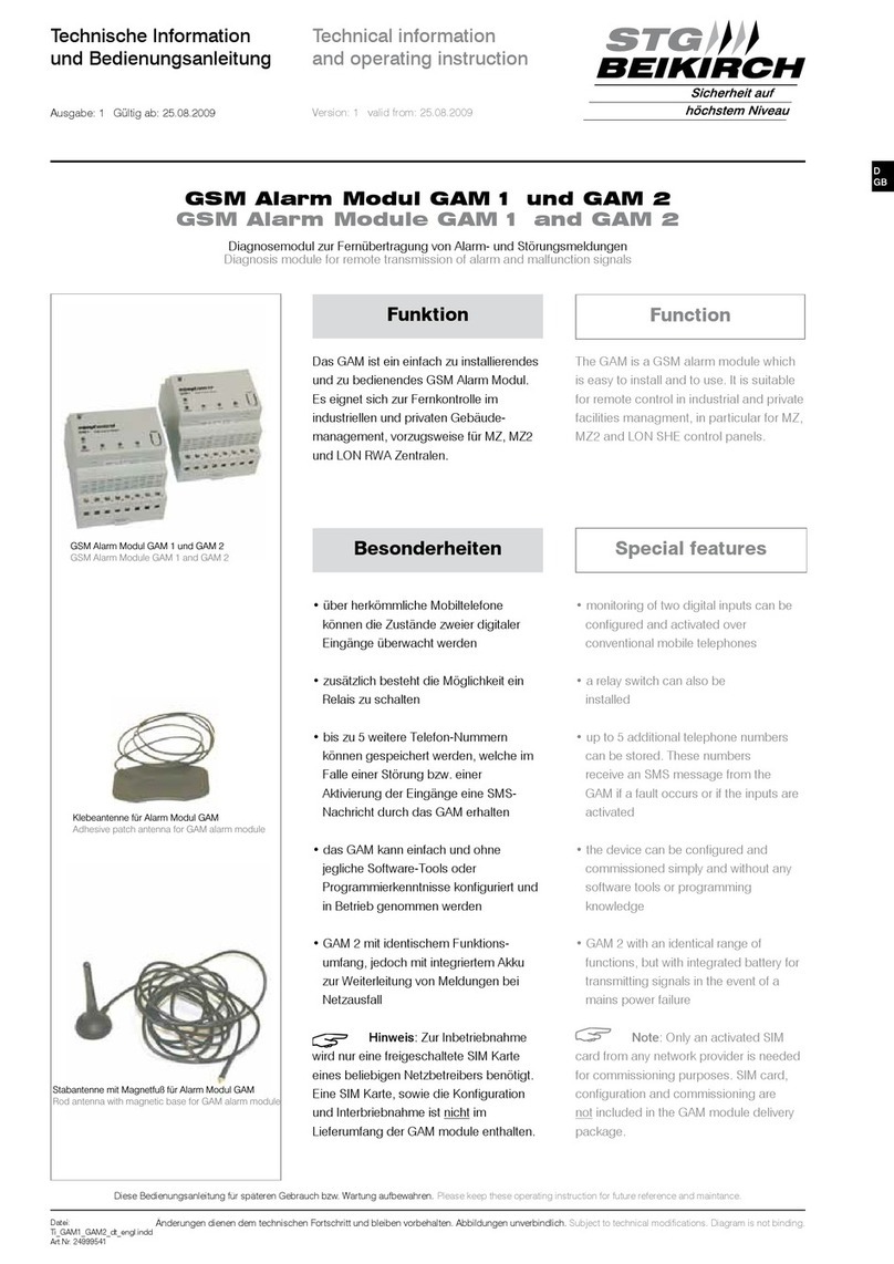 STG-BEIKIRCH GAM 1 Manual