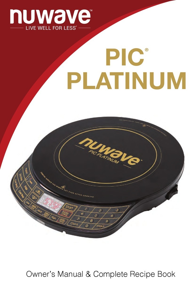 NuWave PIC PLATINUM Quick guide